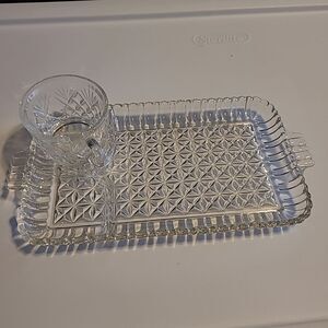Anchor Hocking Snack Tray and Cup